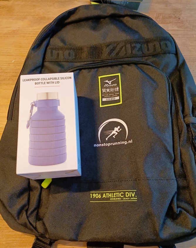 Backpack with Water Bottle